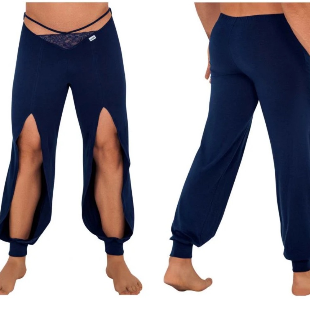 Navy Blue Split Leg lounge Pants